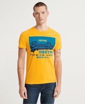 Superdry T-shirt Vintage Logo Geel (M1010194A - RUA)