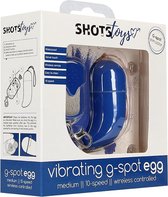 Wireless Vibrating G-Spot Egg - Medium - Blue
