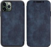 iPhone 12 Bookcase Hoesje - Leer - Siliconen - Book Case - Flip Cover - Apple iPhone 12 - Blauw