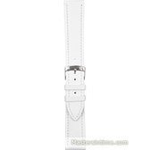 Morellato Horlogebandje - Morellato horlogeband X3935 Musa - leer - Wit - bandbreedte 18.00 mm