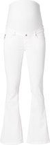 Supermom Broek Flared White Zwangerschap - Maat 29