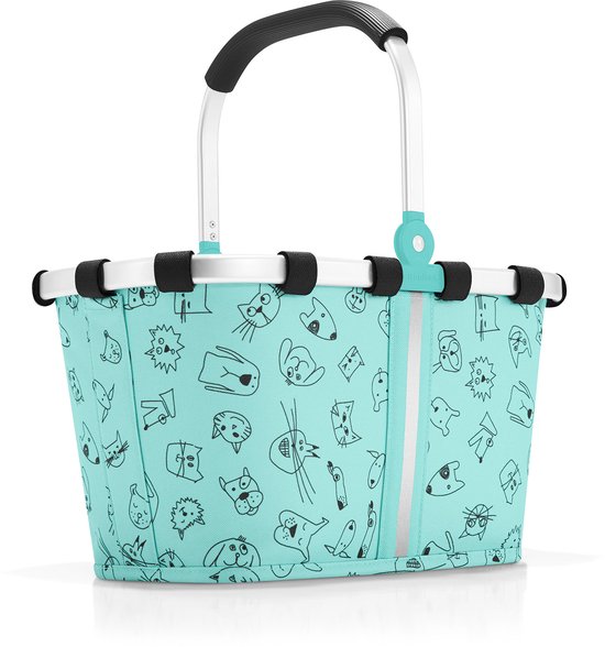 Reisenthel Carrybag Xs Kids Boodschappenmand - Maat XS - Polyester - 5 L -Cats&Dogs Mint