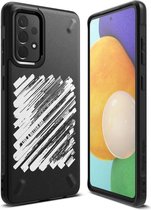 Ringke Onyx Samsung Galaxy A52 / A52S Hoesje Flexibel TPU Zwart Strepen