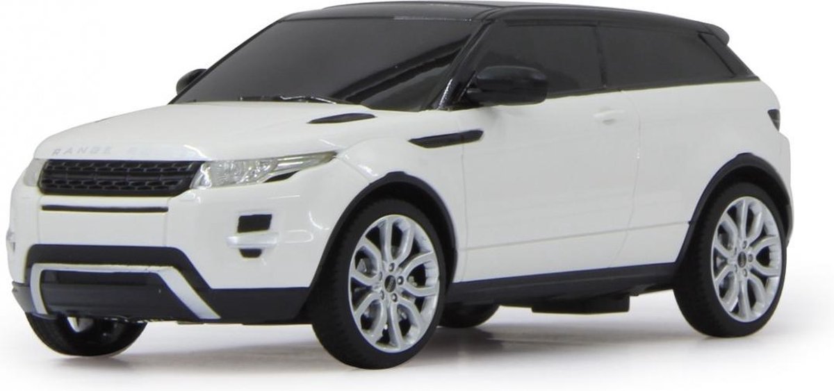 Modellino RC Range Rover Evoque 1:24 - Auto Radiocomandata, Bianco, Con Telecomando, 27MHz
