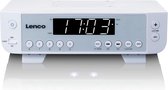 Lenco Keukenradio - FM Radio met LED-verlichting en Timer functie - KCR-11WH - Wit