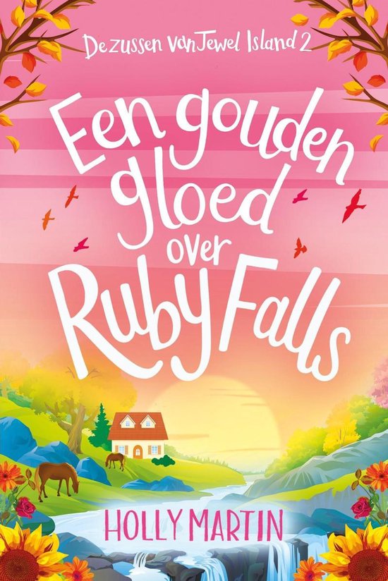 Een gouden gloed over Ruby Falls