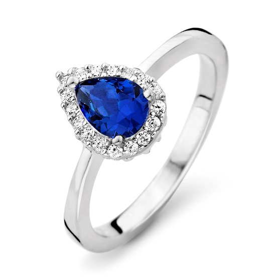 Orphelia ZR-7226 / SA / 52 Bague en argent goutte saphir couleur zirconium