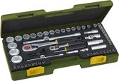 Jeu de clés à douille Proxxon Industrial métrique 1/4 (6.3 mm), 1/2 (12.5 mm) 65 pièces 23286
