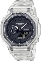 Casio GA-2100SKE-7AER G-Shock horloge transparant  zwarte wijzerplaat