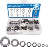 MMOBIEL 360 pièces Joint de Vis de Rondelles en acier inoxydable 8 tailles
