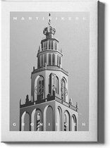 Walljar - Martinikerk - Muurdecoratie - Poster met lijst