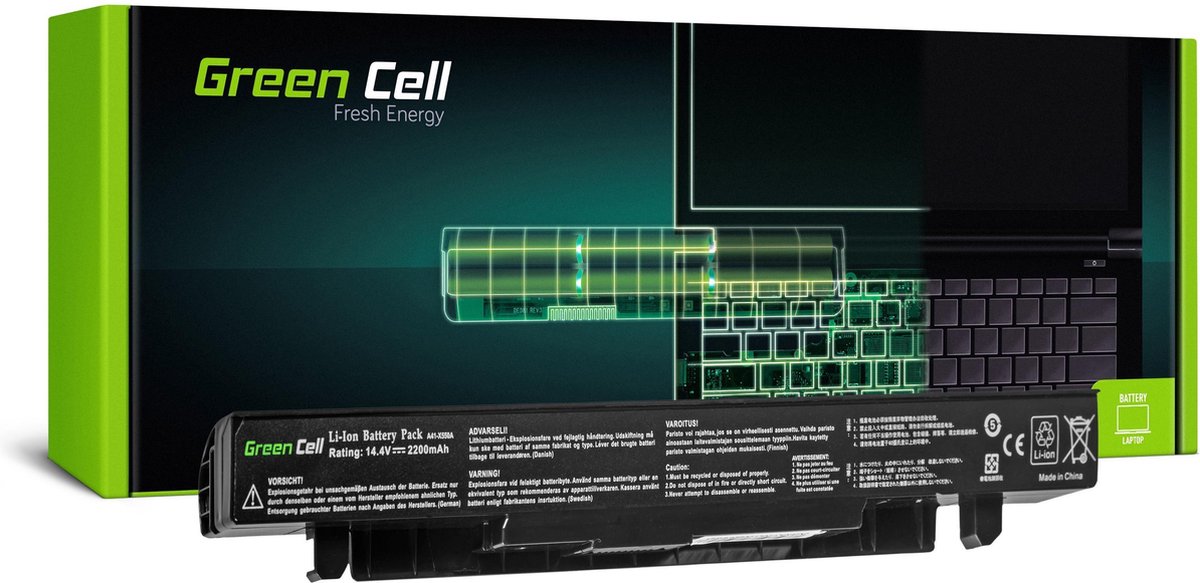GREEN CELL Batterij voor Asus A450 A550 R510 X550 / 14,4V 2200mAh