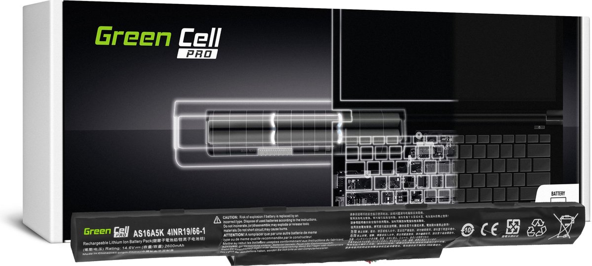 PRO Batterij AS16A5K voor Acer Aspire E15 E5-553 E5-553G E5-575 E5-575G F15  F5-573... | bol.com