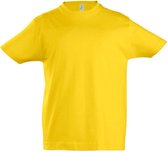 SOLS Kinder Unisex Imperial Zware Katoenen Korte Mouwen T-Shirt (Goud)