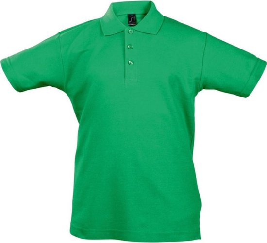SOLS Kinder Unisex Zomer II Pique Polo Shirt (Kelly Groen)