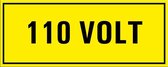 110 volt sticker 250 x 100 mm