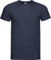 Russell Heren Slank T-Shirt met korte mouwen (Franse marine)