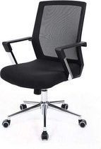 Bureaustoel - Bureaustoel voor volwassenen - Bureaustoel ergonomisch - 54 x 54 x 101.5 cm cm - Zwart