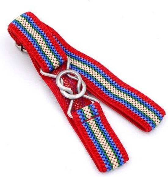 CHAOREN Elastische riem voor heren, 2 stuks, gevlochten riem zonder