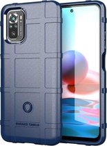 Voor Xiaomi Redmi Note 10 volledige dekking schokbestendig TPU-hoesje (blauw)