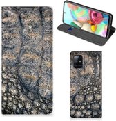 Telefoonhoesje bedrukken Geschikt voor Samsung Galaxy A71 Stand Case Krokodillenprint