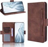 Voor Xiaomi Mi 11 Skin Feel Kalfspatroon Horizontale Flip lederen tas met houder & kaartsleuven & fotolijst (bruin)