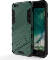 Punk Armor 2 in 1 PC + TPU schokbestendig hoesje met onzichtbare houder voor iPhone 6 & 6s (groen)