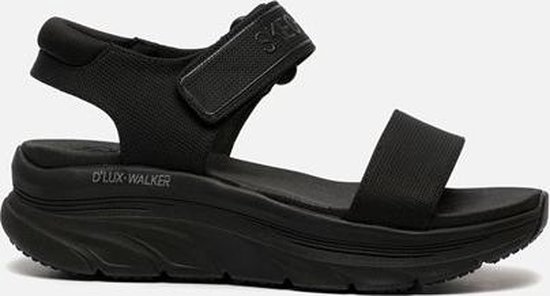Skechers D'Lux Walker New Block sandalen zwart - Maat 38