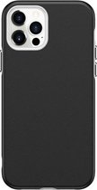 Zakelijke stijl PU + pc beschermhoes voor iPhone 12 mini (zwart)