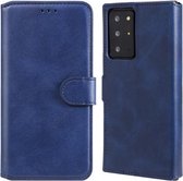 Voor Samsung Galaxy Note 20 Ultra Classic Kalfsstructuur PU + TPU Horizontale Flip Leren Case, met Houder & Kaartsleuven & Portemonnee (Blauw)