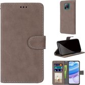 Voor Xiaomi Redmi 10X 5G / 10X Pro 5G Retro Frosted Horizontale Flip PU lederen tas met houder & kaartsleuven & portemonnee & fotolijst (bruin)