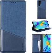 Voor Huawei P30 Pro MUXMA MX109 Horizontale Flip Leren Case met Houder & Kaartsleuf & Portemonnee (Blauw)