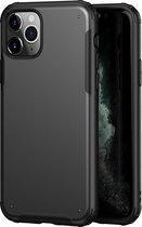 Voor iPhone 11 Pro Max effen kleur Vierhoekige schokbestendige TPU + pc-beschermhoes (zwart)