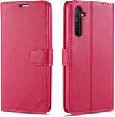 Voor OPPO K5 AZNS schapenvacht textuur horizontale flip lederen case met houder & kaartsleuven & portemonnee (rood)