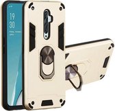 Voor OPPO Reno2 Z & Reno2 F 2 in 1 Armor Series PC + TPU beschermhoes met ringhouder (goud)