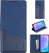 Voor Vivo Y17 MUXMA MX109 Horizontale flip lederen tas met houder & kaartsleuf & portemonnee (blauw)