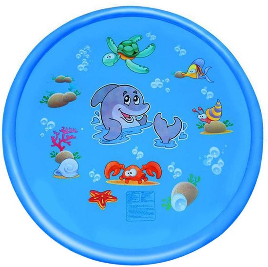 Alfombra De Agua Splash Pad De 170 Cm – Antideslizante Y Divertida Para Niños Y Mascotas En Verano