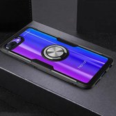 Krasbestendige TPU + acryl ringbeugel beschermhoes voor Huawei Honor 10 (zilver)