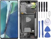 Origineel LCD-scherm en Digitizer volledige montage met frame voor Samsung Galaxy Note20 SM-N980 (zilver)
