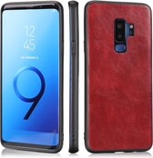 Voor Samsung Galaxy S9 Plus Crazy Horse getextureerd kalfsleer PU + pc + TPU-hoesje (rood)