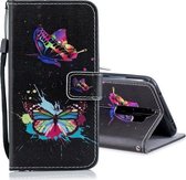 Voor Xiaomi Redmi Note 8 Pro horizontale flip lederen tas met houder & kaartsleuven & portemonnee (kleur vlinder)