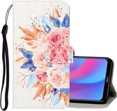 Voor Xiaomi Redmi 8A 3D Gekleurde Tekening Horizontale Flip PU Lederen Case met Houder & Kaartsleuven & Portemonnee (Zonnebloem)