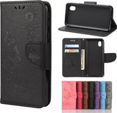 Voor Samsung Galaxy A01 Core Butterflies Embossing Horizontale Flip lederen tas met houder & kaartsleuven & portemonnee (zwart)