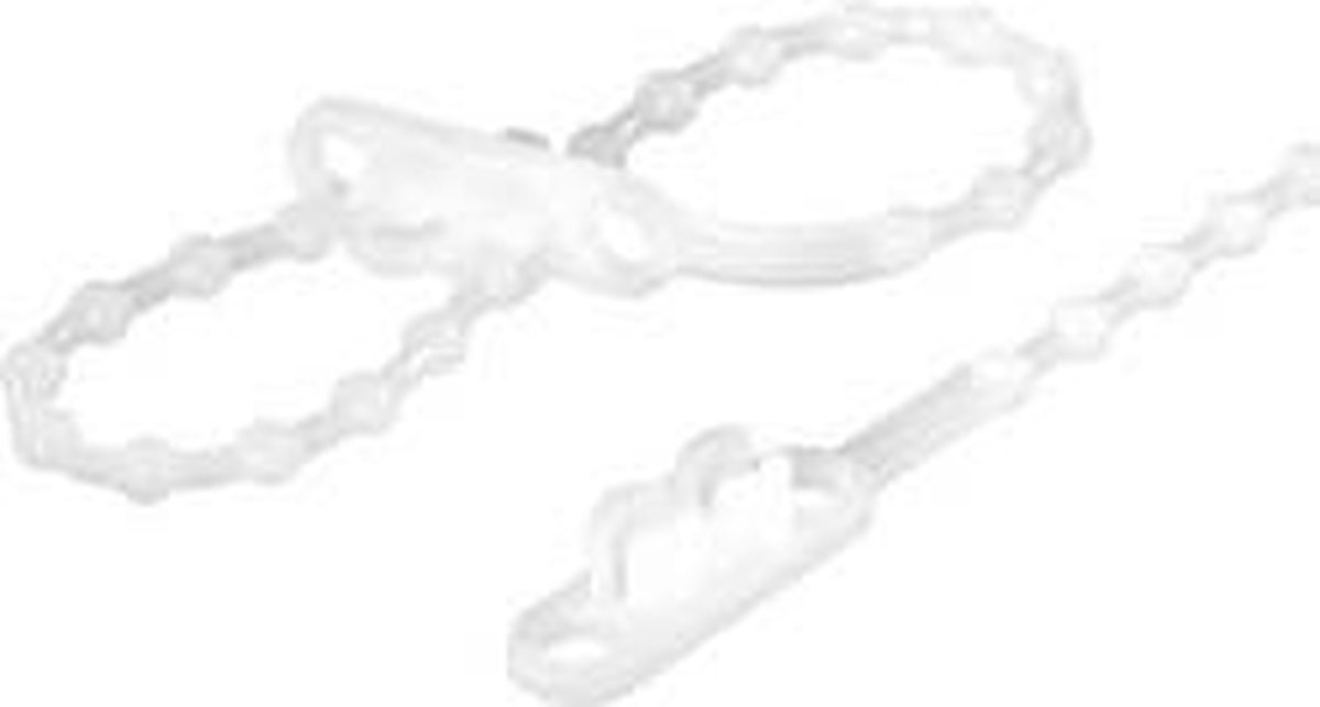 TRU COMPONENTS 1592904 TC-KTV145203 Knopenband 145 mm 2 mm Natuur Met dubbele kop 100 stuk(s)