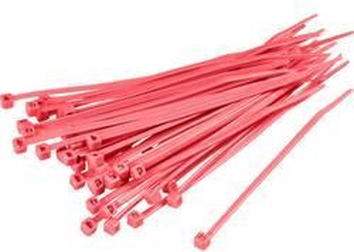 TRU COMPONENTS 1593701 TC-CV150203 Kabelbinder 203 mm 3.60 mm Rood 100 stuk(s)
