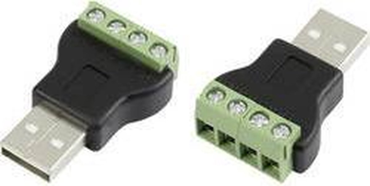 USB-connector met schroefaansluiting Stekker, recht LT-USB4M USB-stekker type A 1572336 TRU COMPONENTS 1 stuk(s)