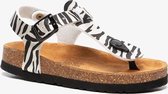 Hush Puppies meisjes bio sandalen zebraprint - Wit - Maat 34