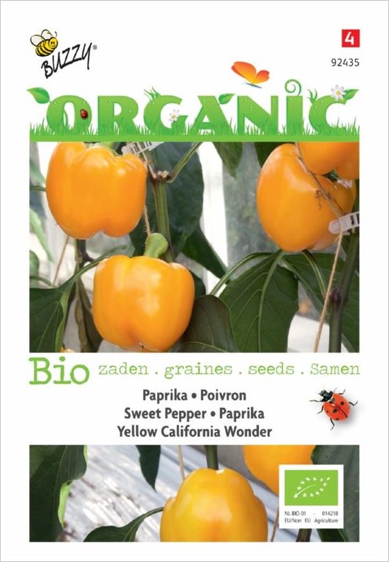 Foto: Organic paprika yellow california wonder bio inh 0 25 gram