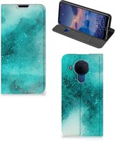 Foto hoesje Nokia 5.4 Smart Cover Painting Blue