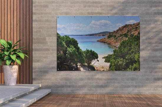 Muurdecoratie Het Maddalena archipel Sardinië - 180x120 cm - Tuinposter - Tuindoek - Buitenposter - GreatGardenPosters